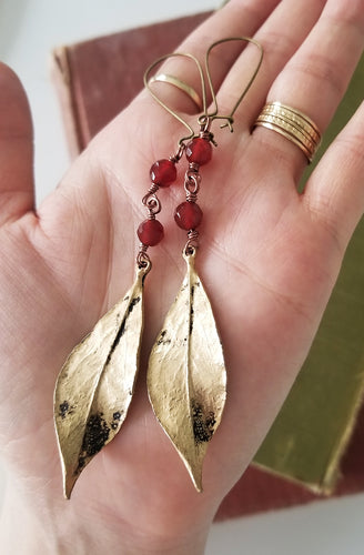 Vintage Leaf + Red Jades