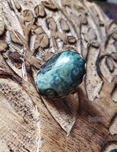 Load image into Gallery viewer, Green Ocean Jasper Oval Ring