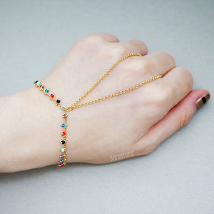 Beaded Chain Gypsy Bracelet