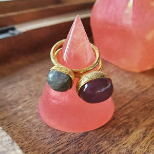 Peach Fuzz Shimmer Ring Stand, Ring Cone