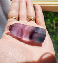 Load image into Gallery viewer, Rainbow Fluorite Tower, Hand Held Crystals #31