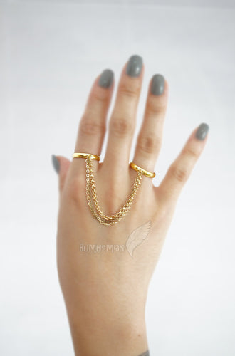 Double Ring Chain, Adjustable Rings